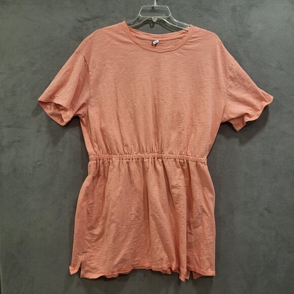 Old Navy Dress Womens XXL Pink Mini Elastic Waist Comfy‎ Pullover Beach Summer - Picture 1 of 5